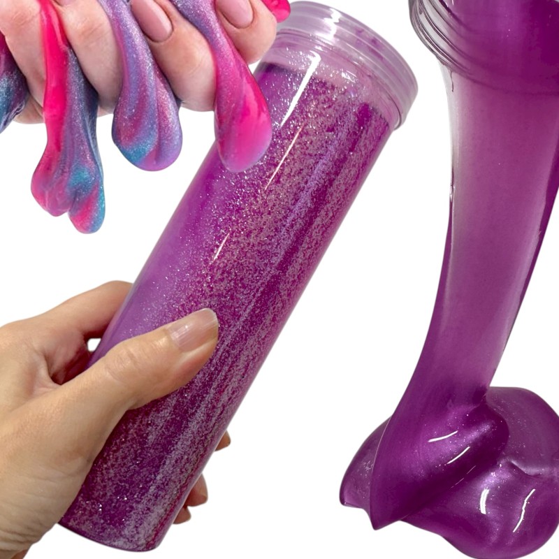 Slime neon w tubie zestaw 6 sztuk masa sensoryczna