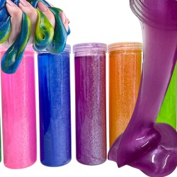 Slime neon w tubie zestaw 6 sztuk masa sensoryczna