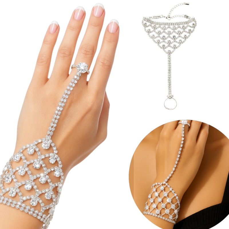 Zestaw karnawałowy z maską i biżuterią