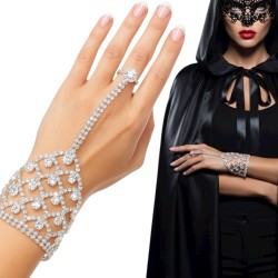 Zestaw karnawałowy z maską i biżuterią