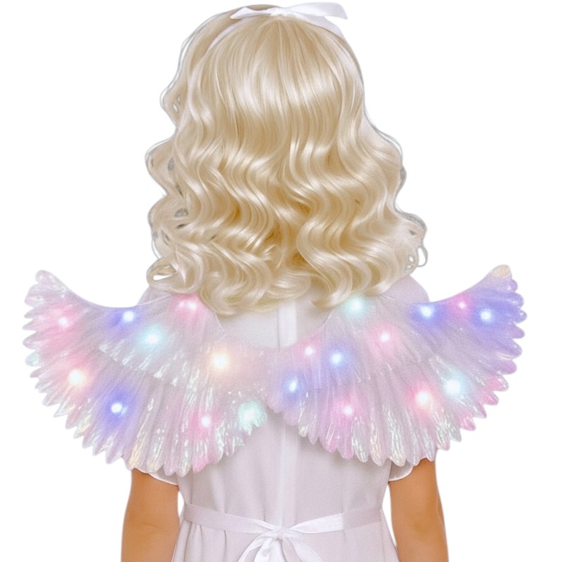 Świecące skrzydła perłowe LED 64x21 cm