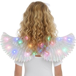 Świecące skrzydła perłowe LED 64x21 cm