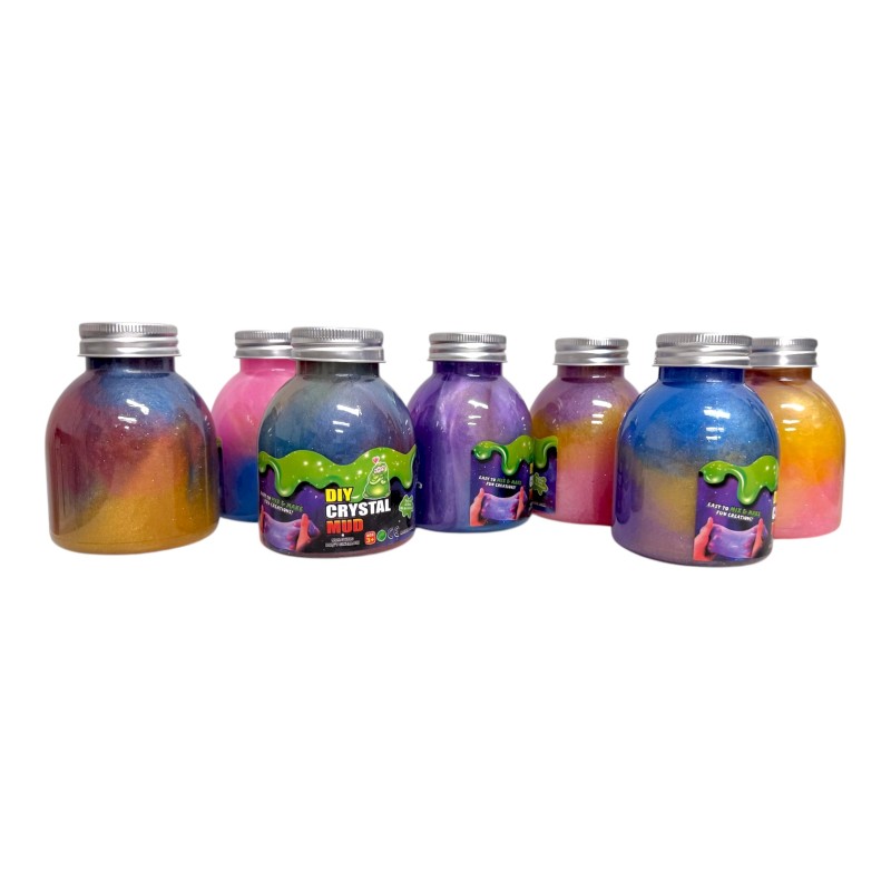 Metaliczny bokatowy Slime butelka galaxy DIY