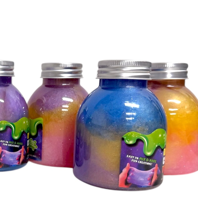 Metaliczny bokatowy Slime butelka galaxy DIY