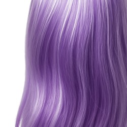 Peruka Długie Fioletowe Włosy z Białymi Pasemkami