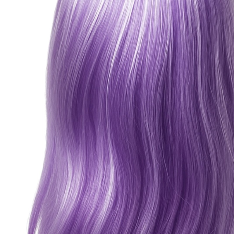 Peruka Długie Fioletowe Włosy z Białymi Pasemkami
