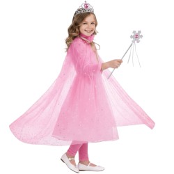 Zestaw Księżniczki Tiulowa Peleryna i Akcesoria Różowe