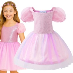 Sukienka kostiumowa Magiczna Księżniczka – różowa