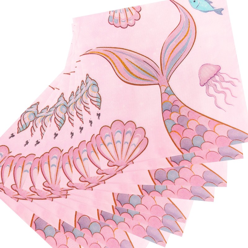 Serwetki z motywem Syrenki 20 szt.