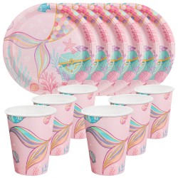 Zestaw Syrenka 6 Talerzyków...