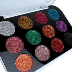 Paletka Cieni Brokatowych 12 Kolorów