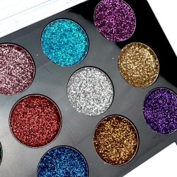 Paletka Cieni Brokatowych 12 Kolorów