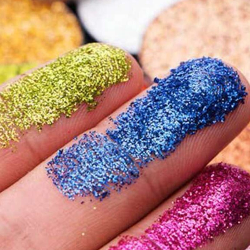 Paletka Cieni Brokatowych 12 Kolorów