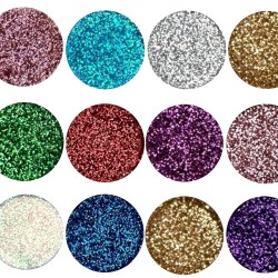 Paletka Cieni Brokatowych 12 Kolorów