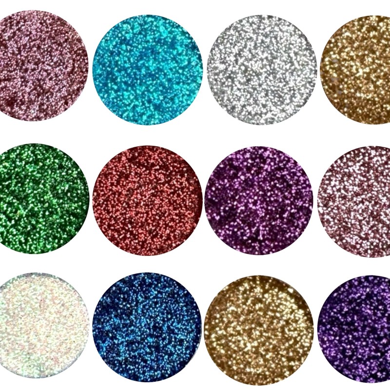 Paletka Cieni Brokatowych 12 Kolorów