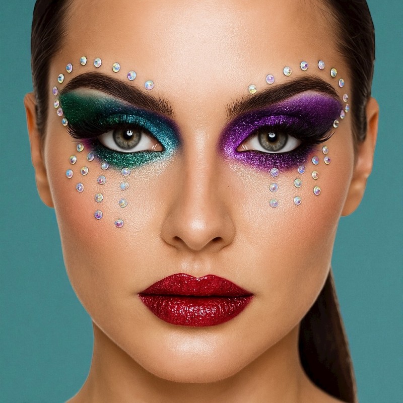 Paletka Cieni Brokatowych 12 Kolorów