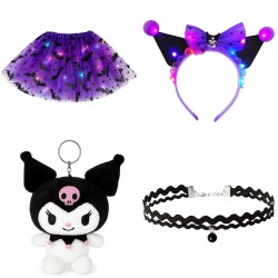 Zestaw Kuromi Tutu z LED i Akcesoriami dla Dzieci