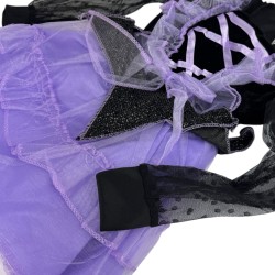 Strój Kuromi z Skrzydełkami, Opaską i Biżuterią