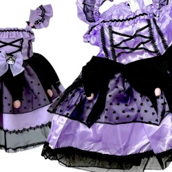 Kuromi Strój dla Dzieci z Sukienką i Opaską