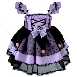 Kuromi Strój dla Dzieci z Sukienką i Opaską