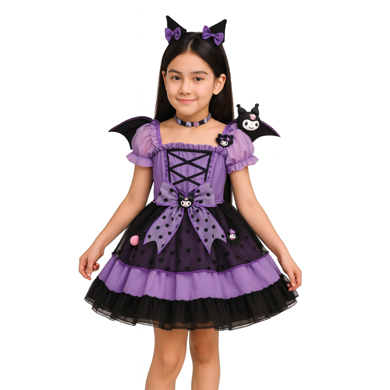 Kostium Kuromi dla dzieci z akcesoriami