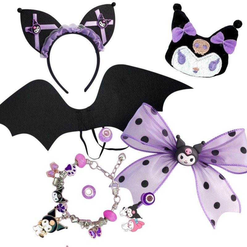 Kostium Kuromi dla dzieci z akcesoriami