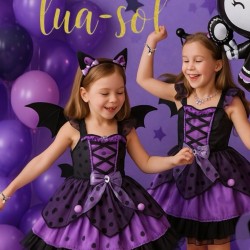 Kostium Kuromi dla dzieci z akcesoriami