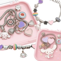 Zestaw Bransoletka Cinemarrol Króliczek z 9 Zawieszkami