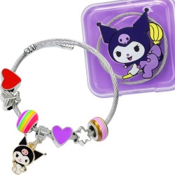 Bransoletka Kuromi z Zawieszkami Zestaw DIY