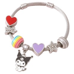 Bransoletka Kuromi z Zawieszkami Zestaw DIY