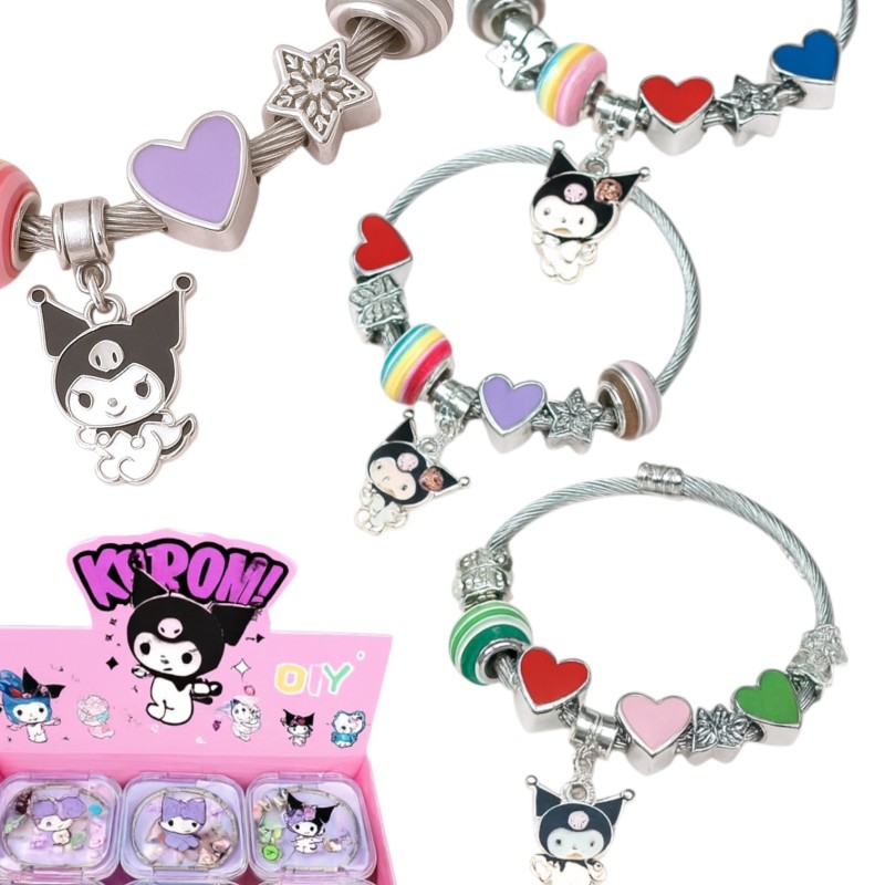 Bransoletka Kuromi z Zawieszkami Zestaw DIY