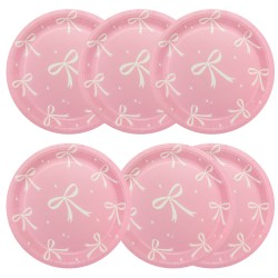 Zestaw urodzinowy Birthday Bow Elegance talerzyki kubki