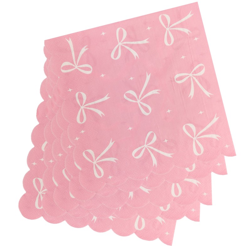 Zestaw urodzinowy Birthday Bow Elegance talerzyki kubki