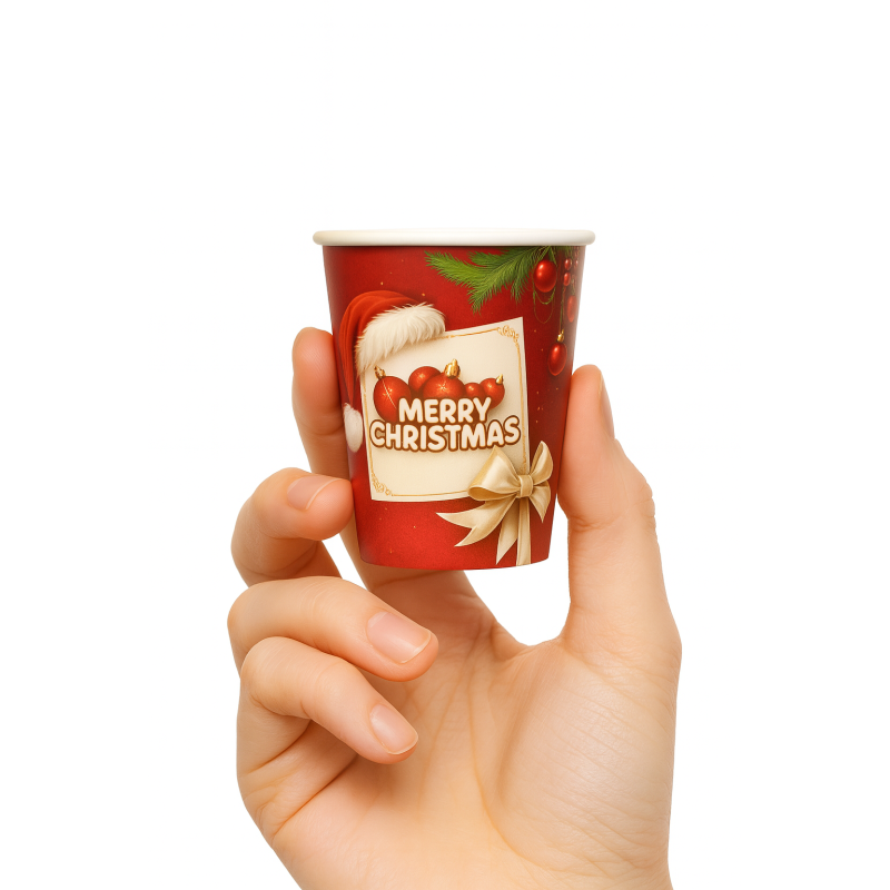 Świąteczne kubeczki 75ml 50 sztuk