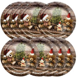 Talerzyki świąteczne Misie...