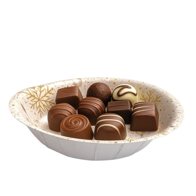 Papierowe miseczki Golden Cheers Christmas 8 szt.