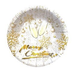 Papierowe miseczki Golden Cheers Christmas 8 szt.