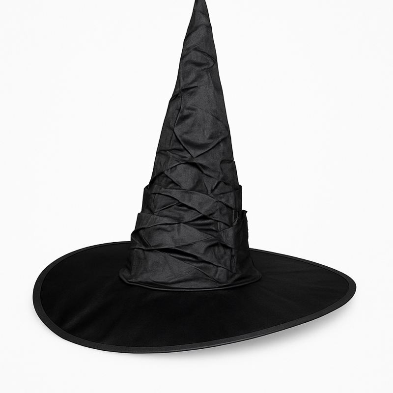 Duży Czarny Kapelusz wiedźmy WITCH Czarownica
