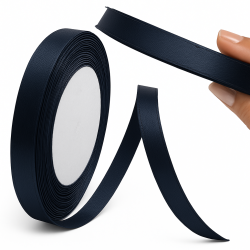 Czarna wstążka satynowa 8...