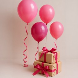 Satynowa Wstążka Różowa 6 mm 22,5 m Dekoracja