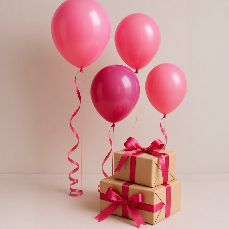 Satynowa Wstążka Różowa 6 mm 22,5 m Dekoracja