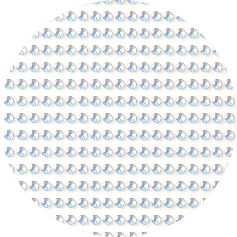 Kryształki Naklejki holo Srebrne OPAL 4mm 750 szt Opalizujące