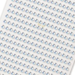 Kryształki Naklejki holo Srebrne OPAL 4mm 750 szt Opalizujące