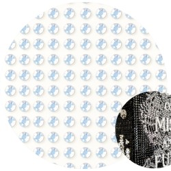 Kryształki naklejki Scrapbooking srebrne OPAL 260 sztuk 6mm