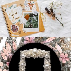 Kryształki naklejki Scrapbooking srebrne OPAL 260 sztuk 6mm