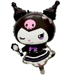 Balon foliowy Kuromi 70 cm czarny dekoracja