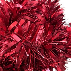 Łańcuch choinkowy czerwony 185cm