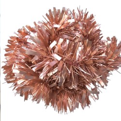 Łańcuch choinkowy 6m różowe złoto z srebrnym wykończeniem