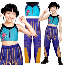 Strój Demon Hunters KPOP Zoey cosplay top i spodnie