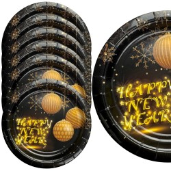 Talerze papierowe 23cm 6...